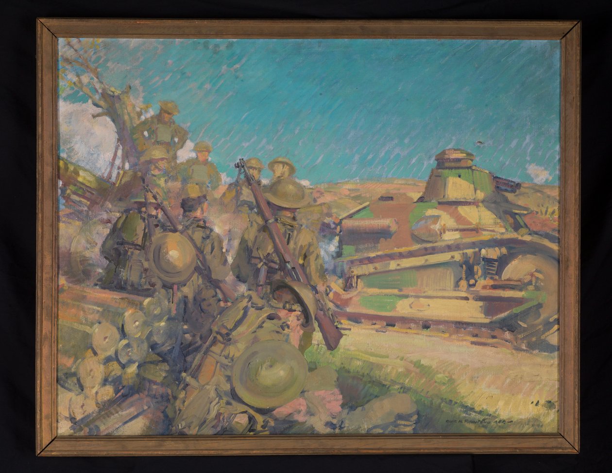 战斗归来》，约 1918 年（布面油画） 作者 哈里·埃弗里特·汤森