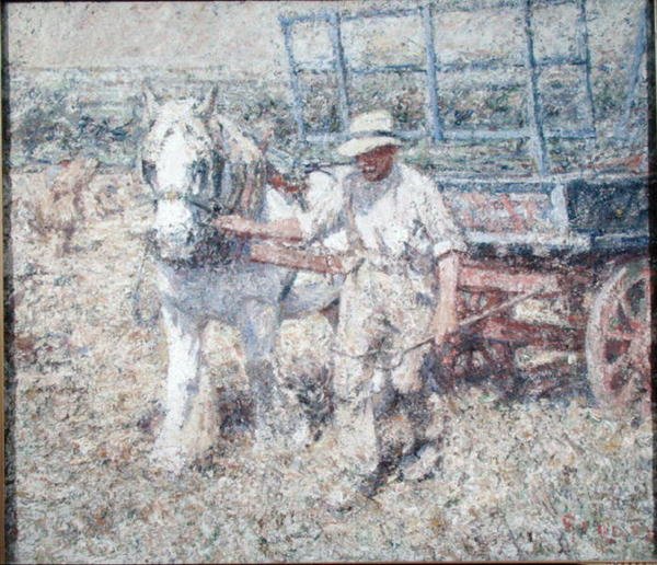 耕夫》（布面油画） 作者 哈里·菲德勒