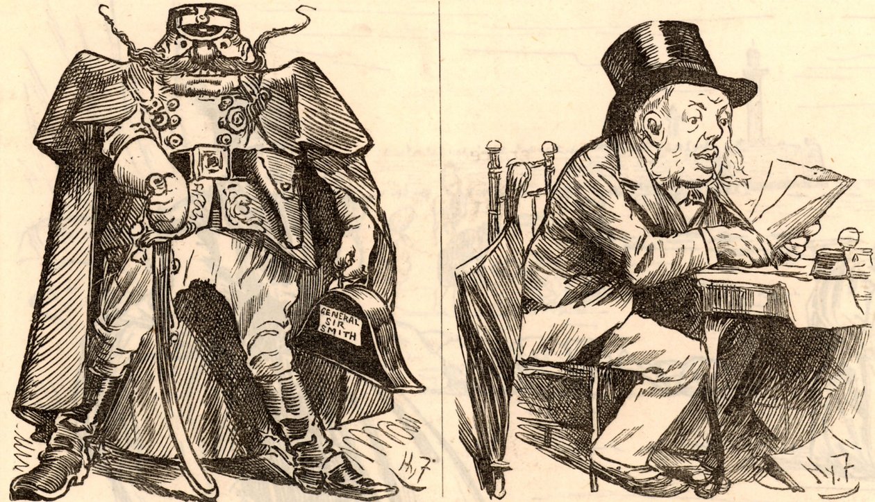 理想与现实》：威廉·亨利·史密斯（1825-1891） 作者 哈里·弗尼斯（Harry Furniss）