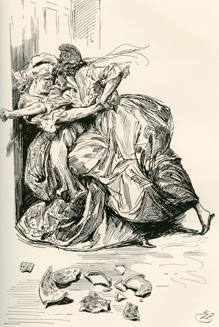 查尔斯·狄更斯的小说《两个城市的故事》插图 作者 哈里·弗尼斯（Harry Furniss）