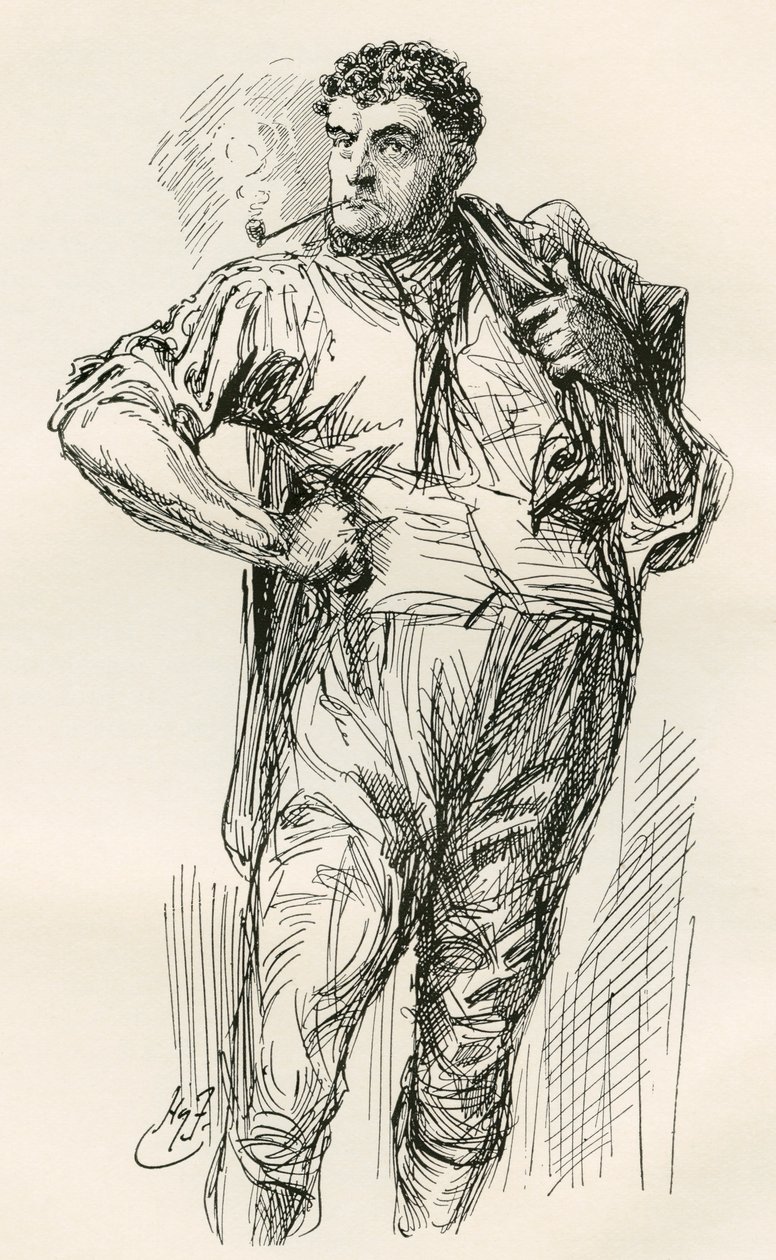 狄更斯小说《双城记》插图 作者 哈里·弗尼斯（Harry Furniss）