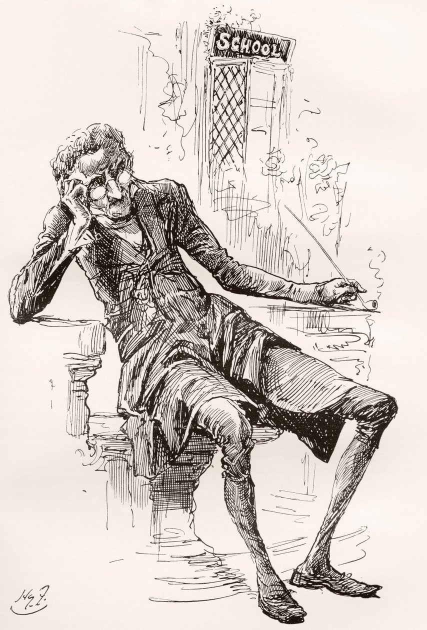狄更斯《老古玩店》插图 作者 哈里·弗尼斯（Harry Furniss）