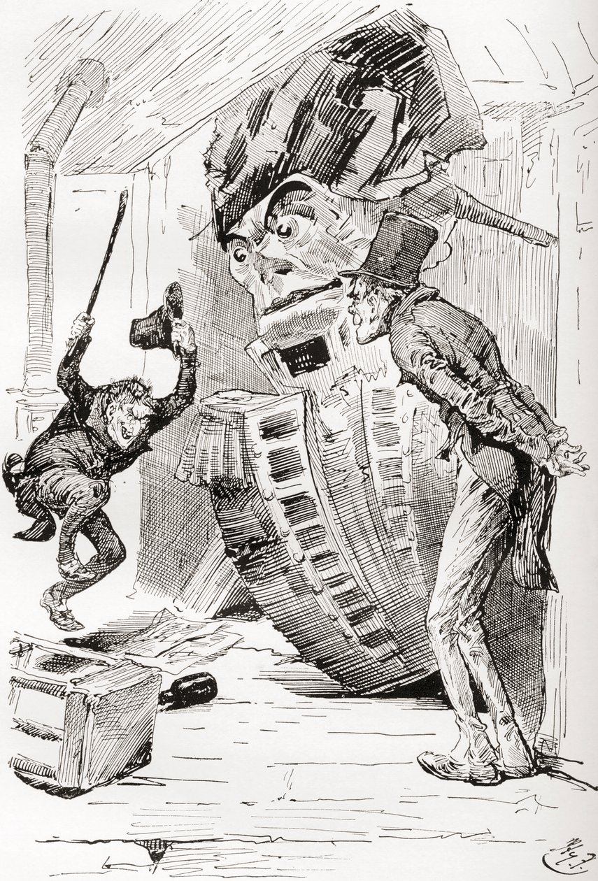 狄更斯《老古玩店》插图 作者 哈里·弗尼斯（Harry Furniss）