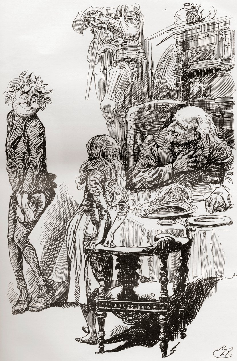 查尔斯·狄更斯的《老古玩店》插图 作者 哈里·弗尼斯（Harry Furniss）