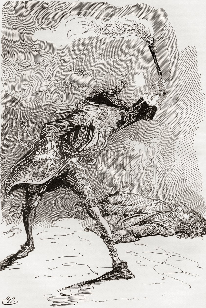 查尔斯·狄更斯的小说巴纳比·拉奇的插图 作者 哈里·弗尼斯（Harry Furniss）
