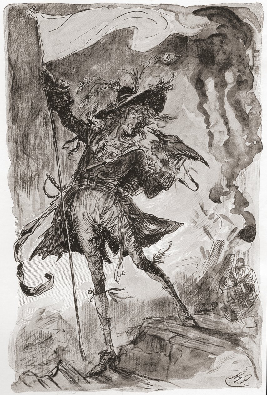 查尔斯·狄更斯的小说巴纳比·拉奇的插图 作者 哈里·弗尼斯（Harry Furniss）
