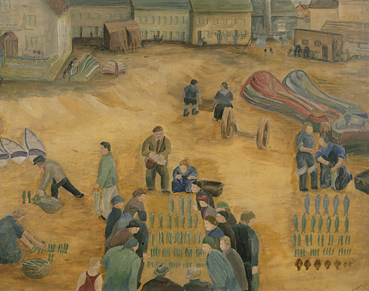 鱼类销售，1938年 作者 哈里·米滕·威尔逊