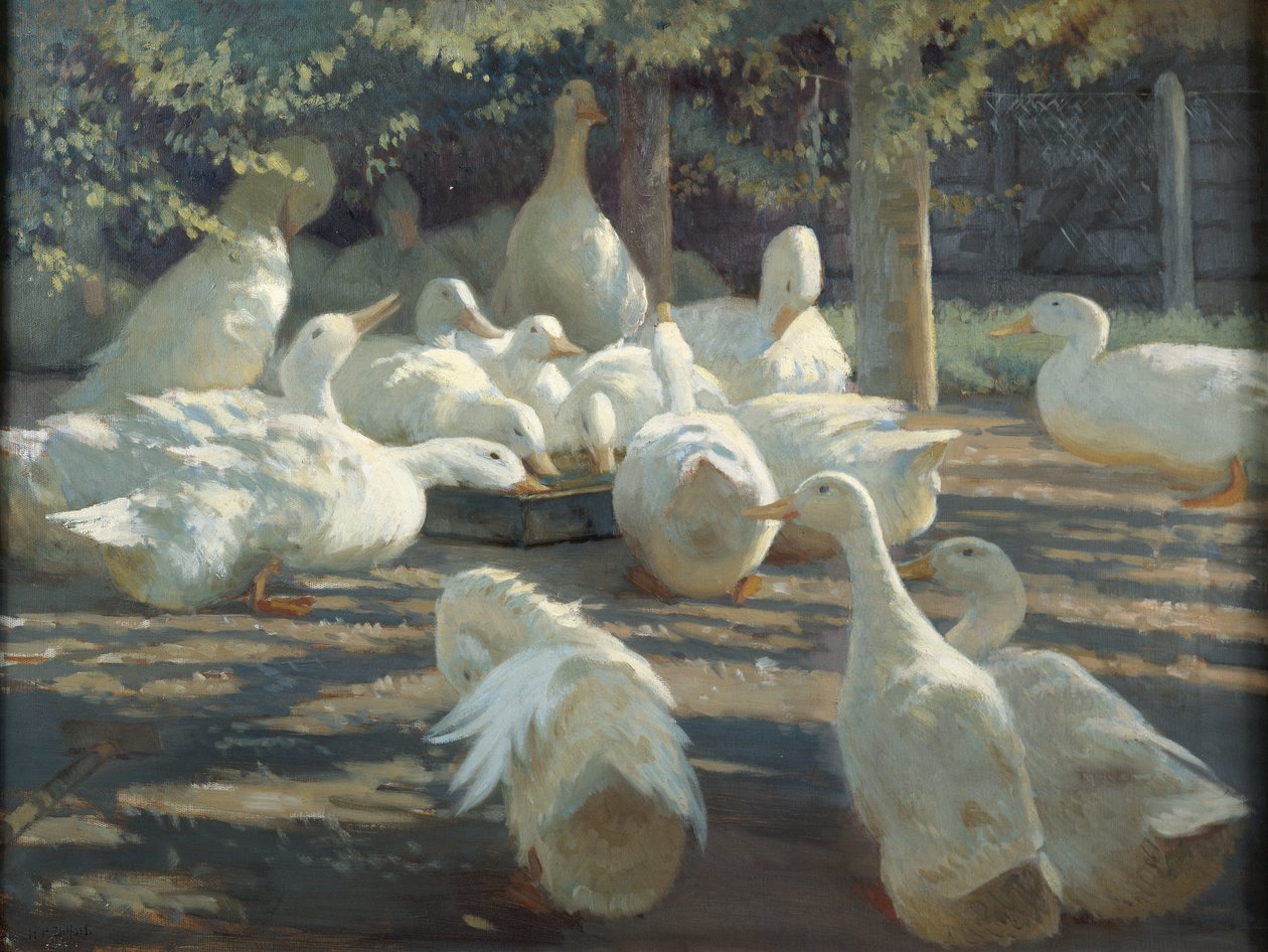 阳光与阴影（布面油画） 作者 哈里·珀西·克利福德