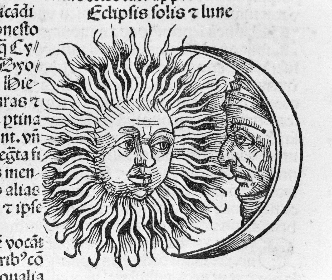 Eclipse described by Hartmann Schedel in the Nuremberg Chronicle 作者 哈特曼·谢德尔（Hartmann Schedel）