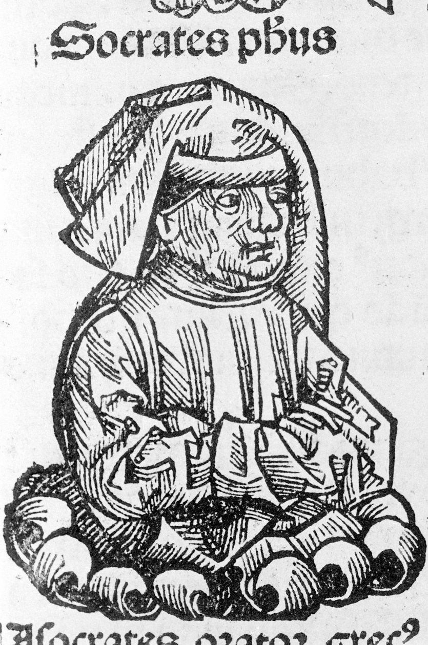 苏格拉底的肖像（公元前 470 年 - 公元前 399 年）来自 Hartmann Schedel 的“Liber Chronicarum”，纽伦堡 1497 年 作者 哈特曼·谢德尔（Hartmann Schedel）