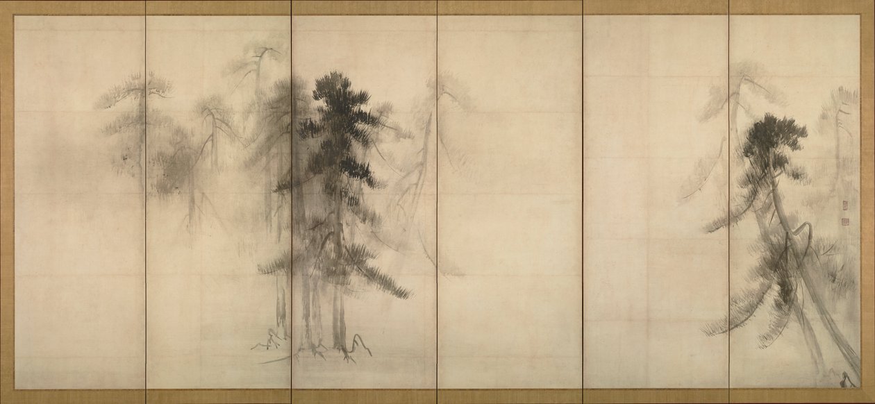 松树 作者 长谷川东白