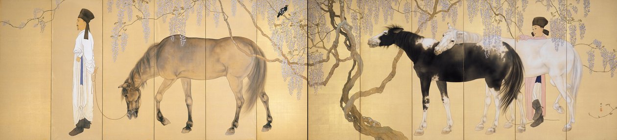 拜访一位隐士 作者 桥本关雪