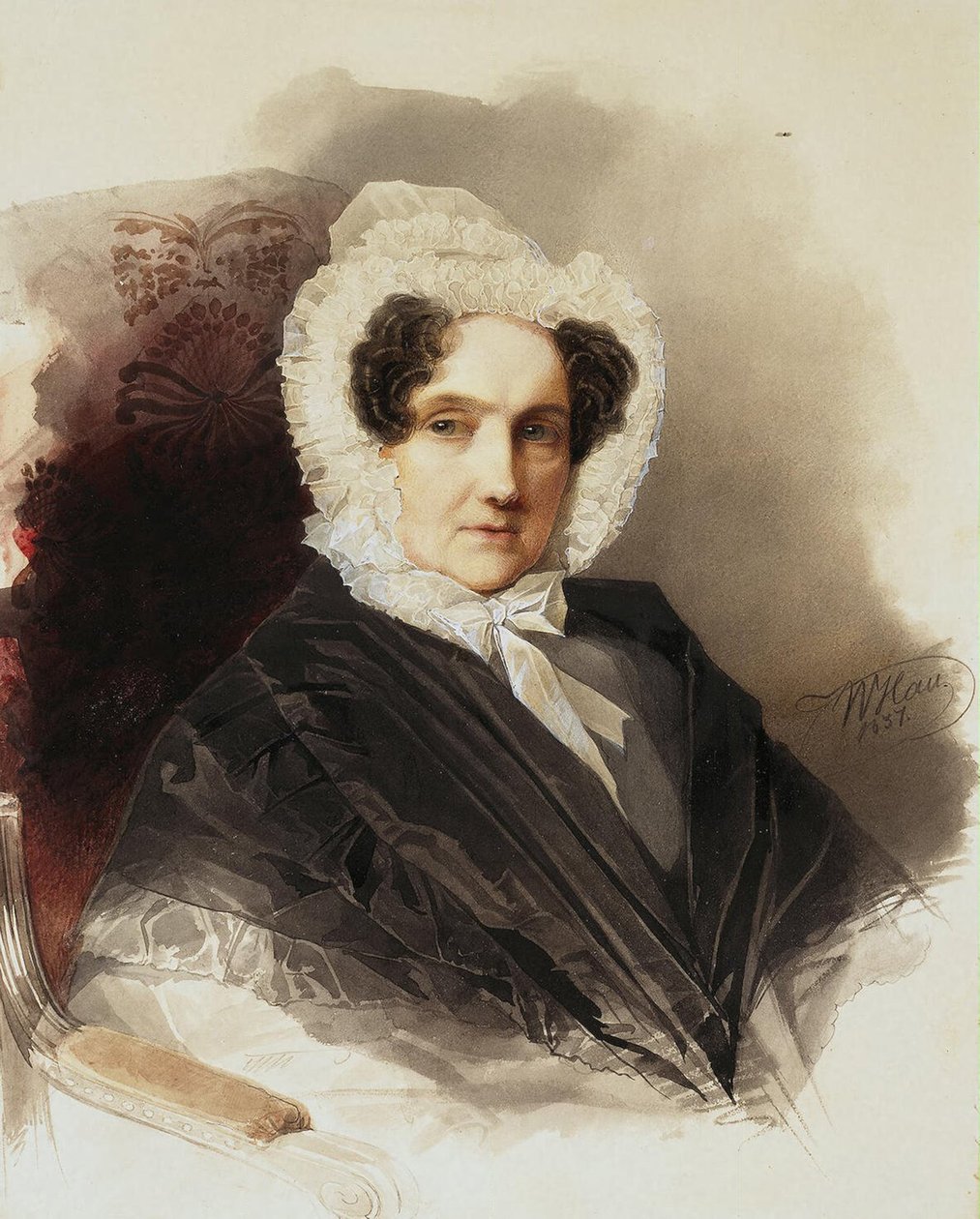 伯爵夫人安娜·弗拉基米罗夫娜·鲍勃林斯卡娅的肖像1769-1846年，1837年 作者 孝