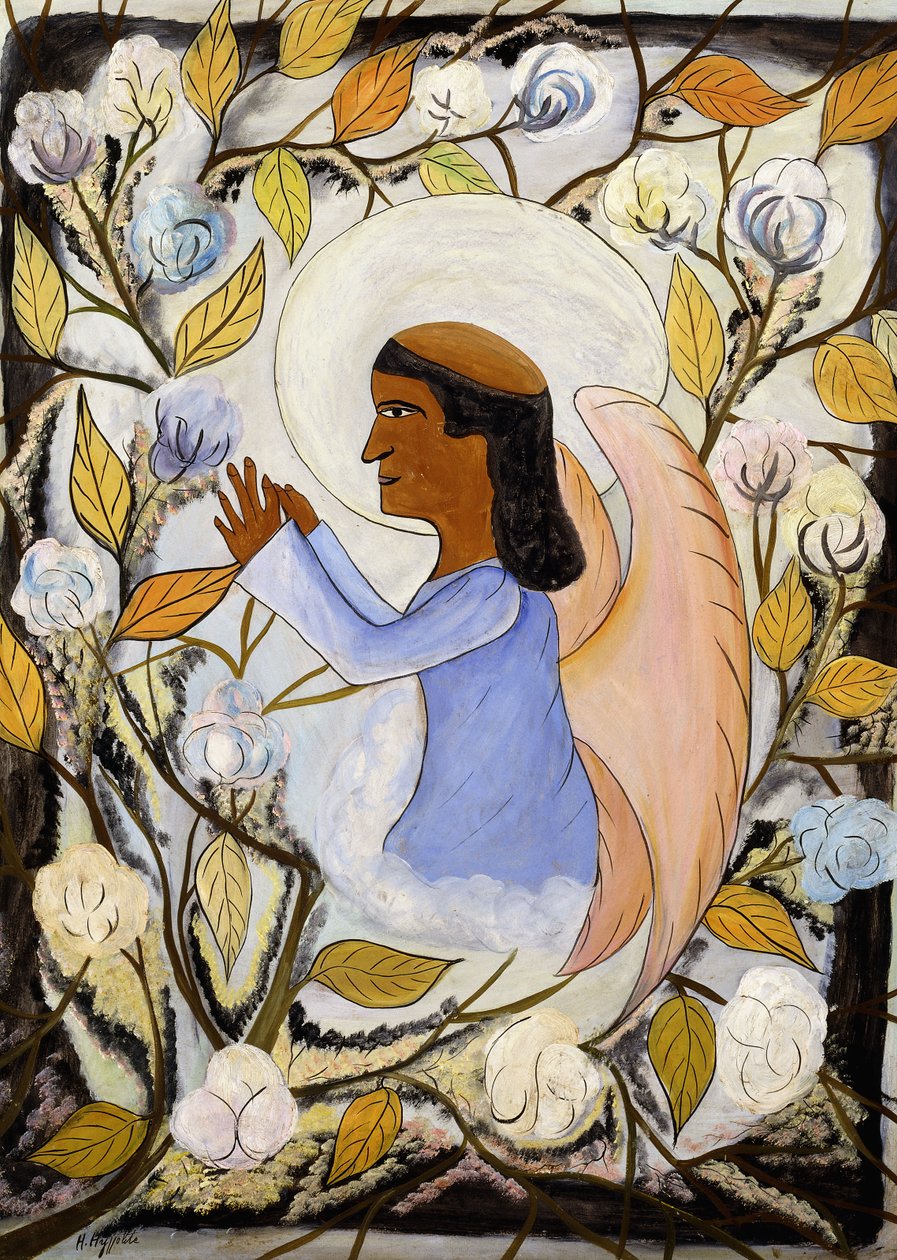 祈祷中的天使圣方济各； Ange St. Francis en Priere，c.1947-48（砖石油画） 作者 赫克托利特