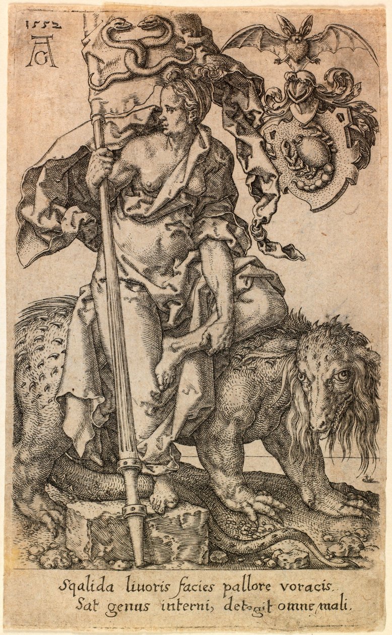 羡慕 作者 海因里希·阿尔德勒弗（Heinrich Aldegrever）