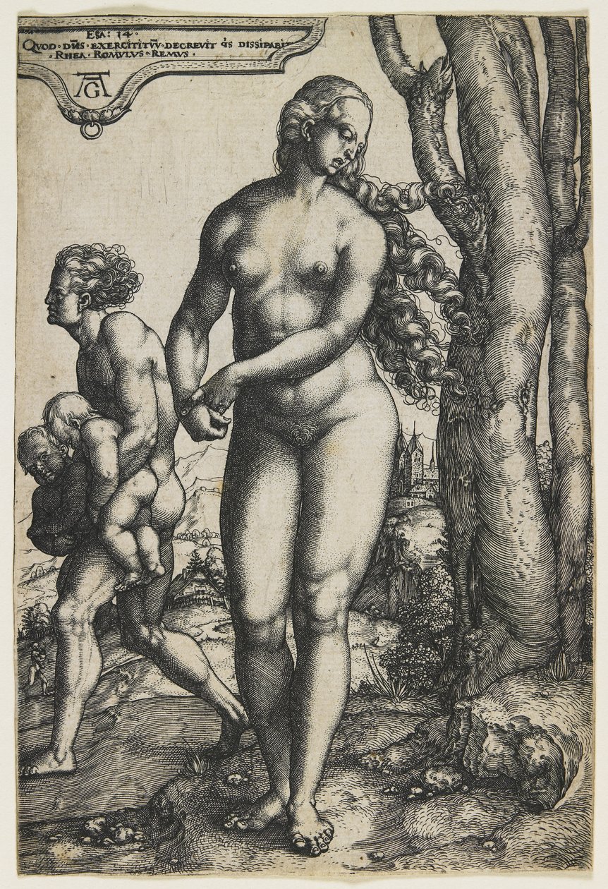 Rhea Sylvia（Romulus和Remus），c。 1530 作者 海因里希·阿尔德勒弗（Heinrich Aldegrever）