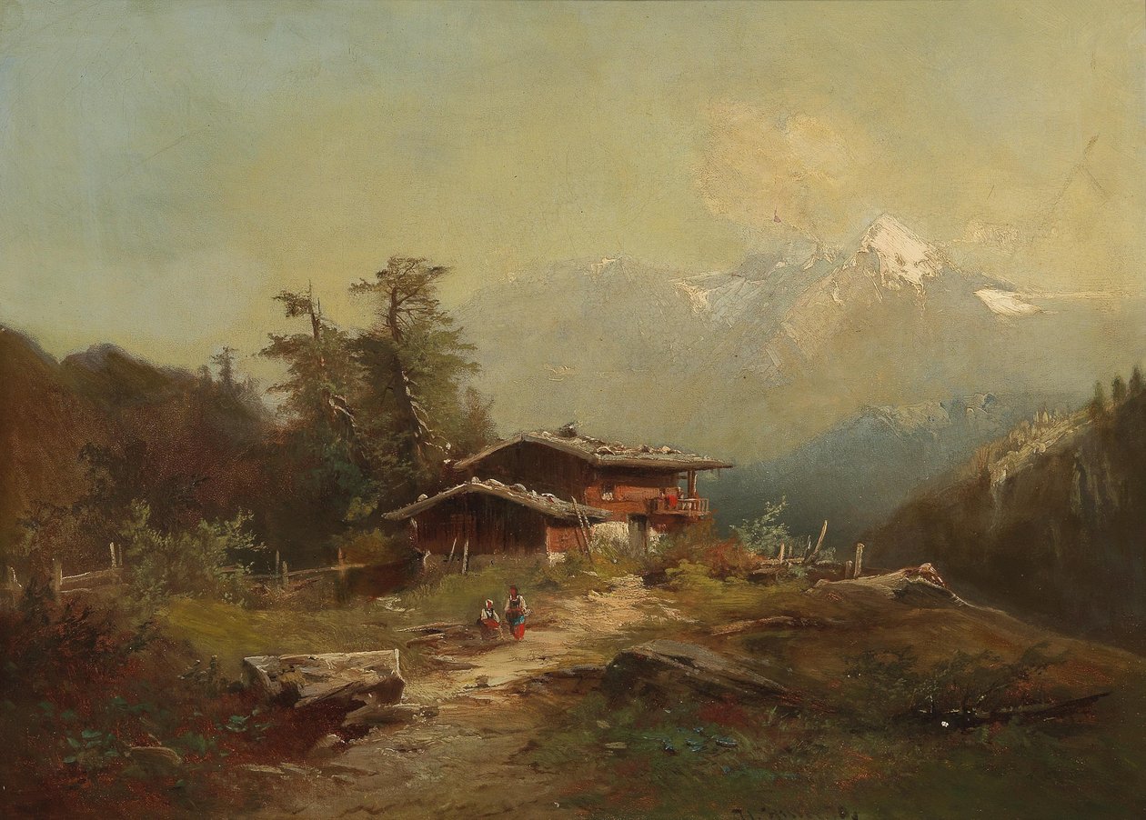 高山景观 作者 海因里希·希勒（Heinrich Hiller）
