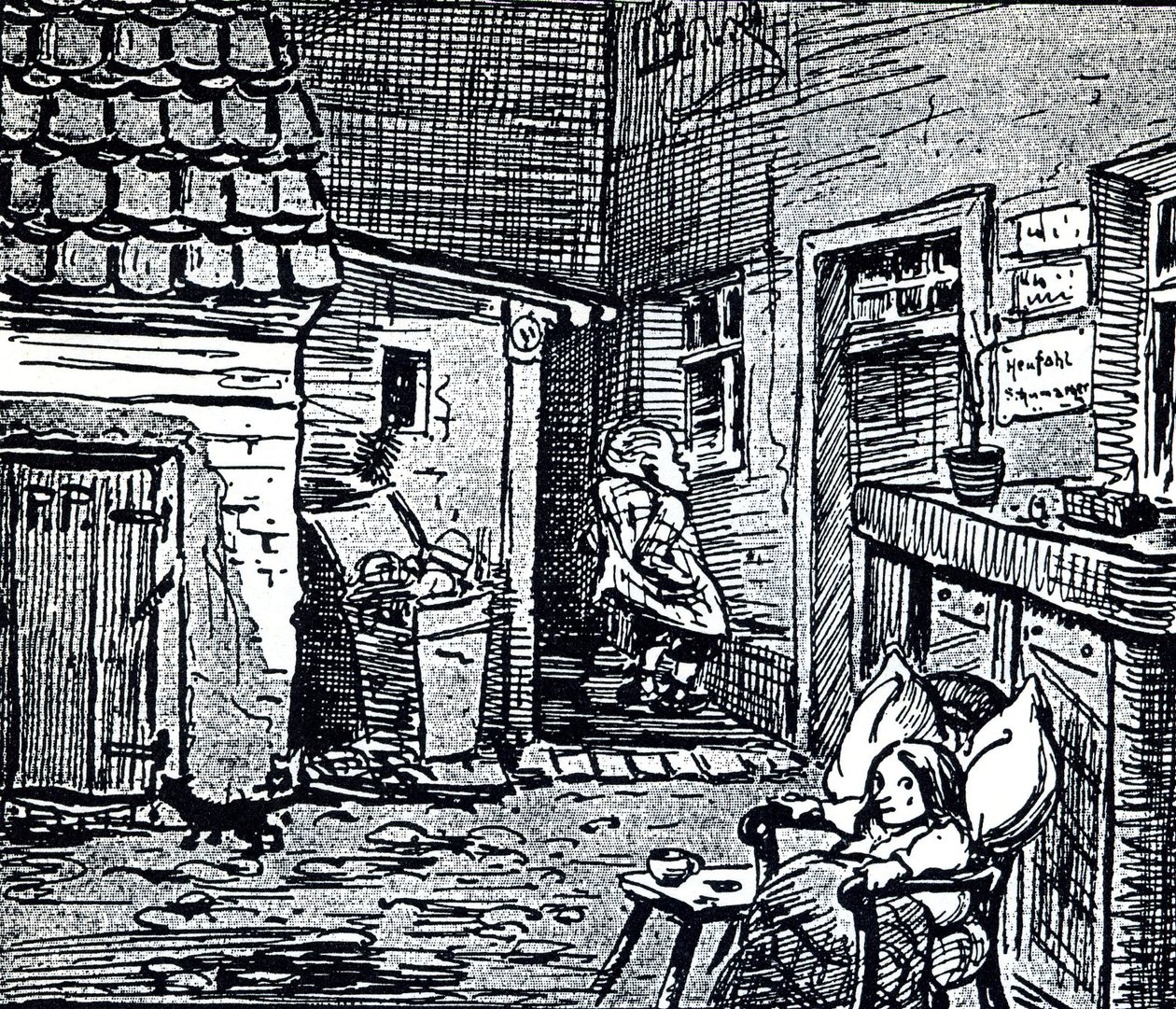 Mutta，jib和另一个Blumtoppe一起出去，Lieschen在6月份坐在那里！ 作者 海因里希·齐勒