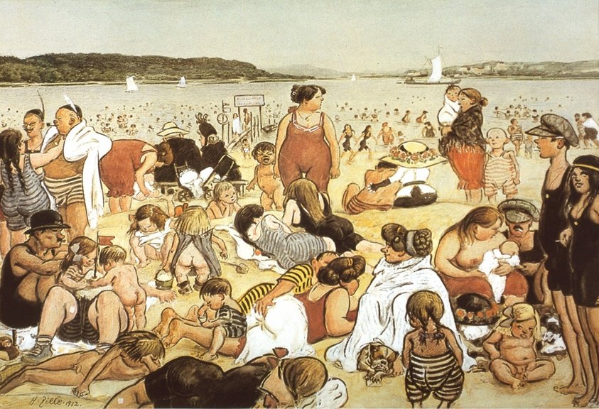 柏林海滩生活1912年 作者 海因里希·齐勒