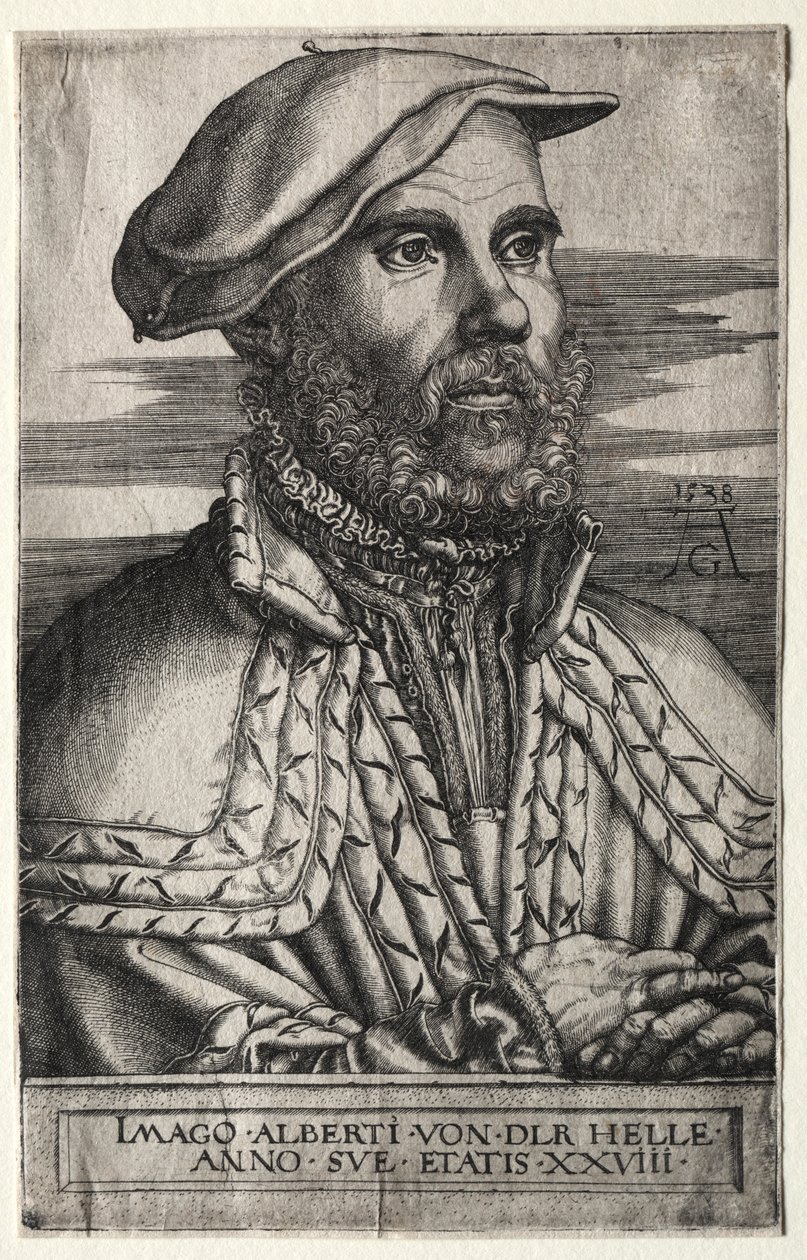 阿尔伯特·范·德·赫勒（Albert van der Helle），1538年。 作者 海因里希·阿尔德勒弗（Heinrich Aldegrever）