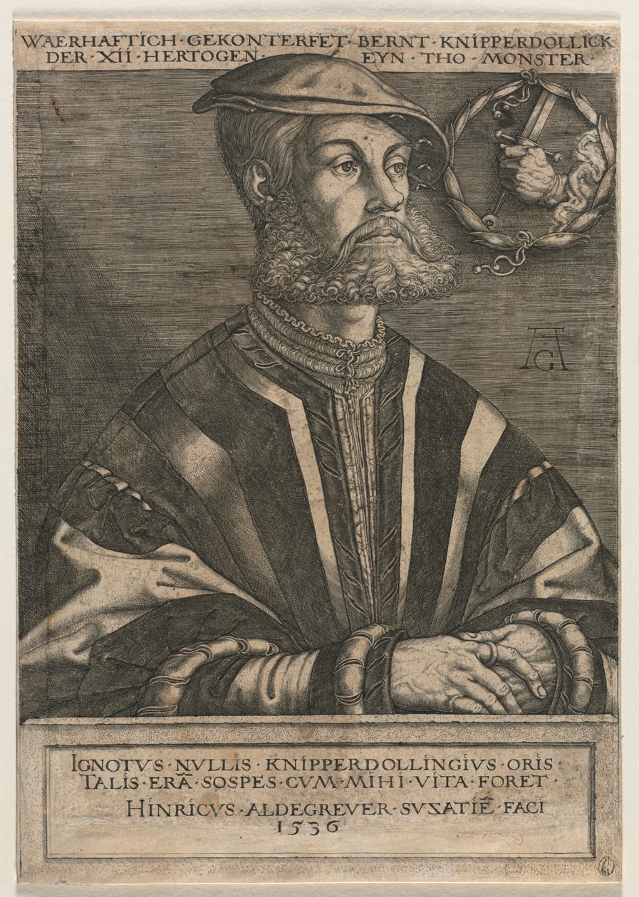 Bernt Knipperdolling 作者 海因里希·阿尔德勒弗（Heinrich Aldegrever）