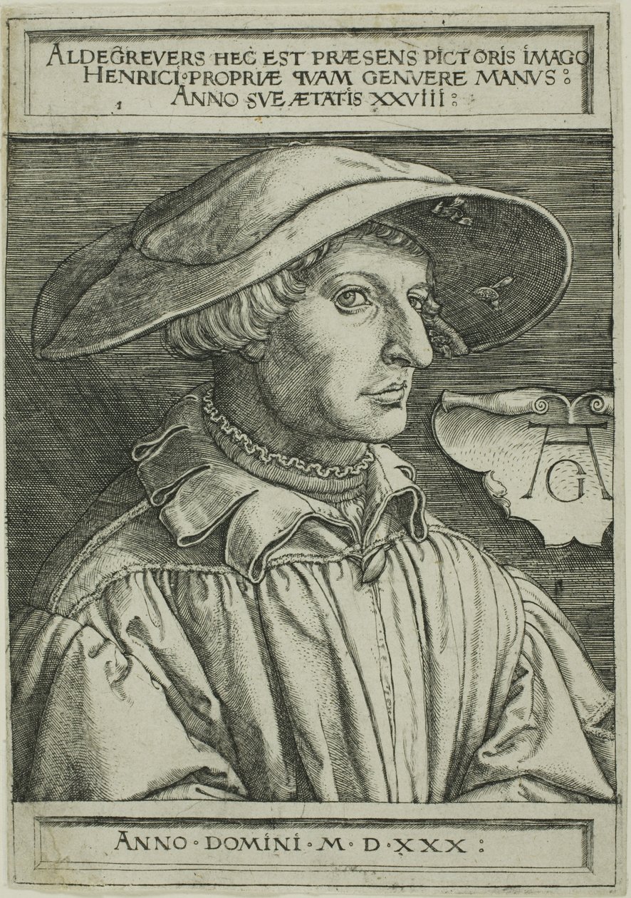 Heinrich Aldegrever，28 岁 作者 海因里希·阿尔德勒弗（Heinrich Aldegrever）
