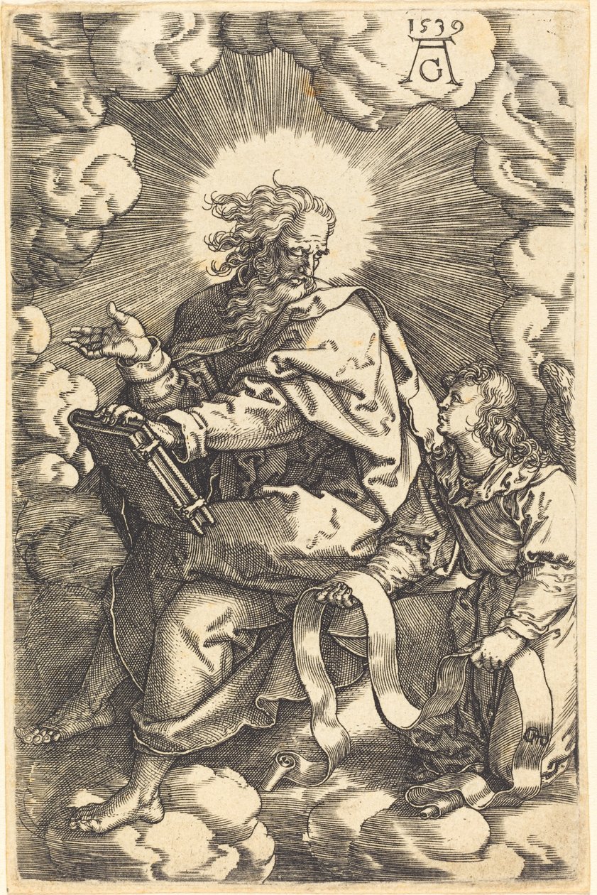 马太，1539年。 作者 海因里希·阿尔德勒弗（Heinrich Aldegrever）