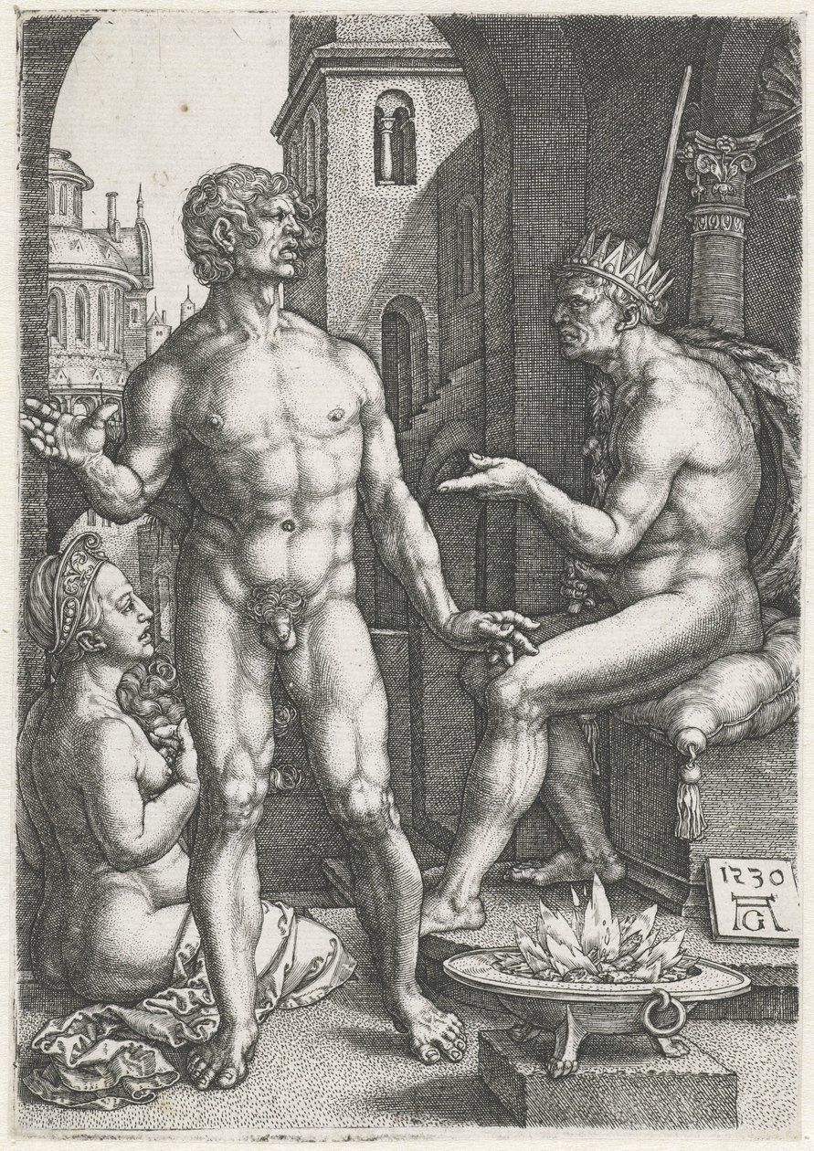 Mucius Scaevola 作者 海因里希·阿尔德勒弗（Heinrich Aldegrever）