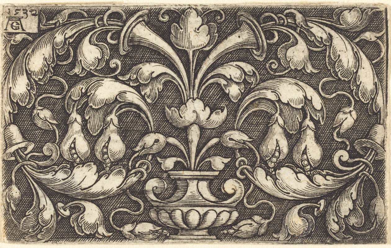 装饰品，1532年。 作者 海因里希·阿尔德勒弗（Heinrich Aldegrever）