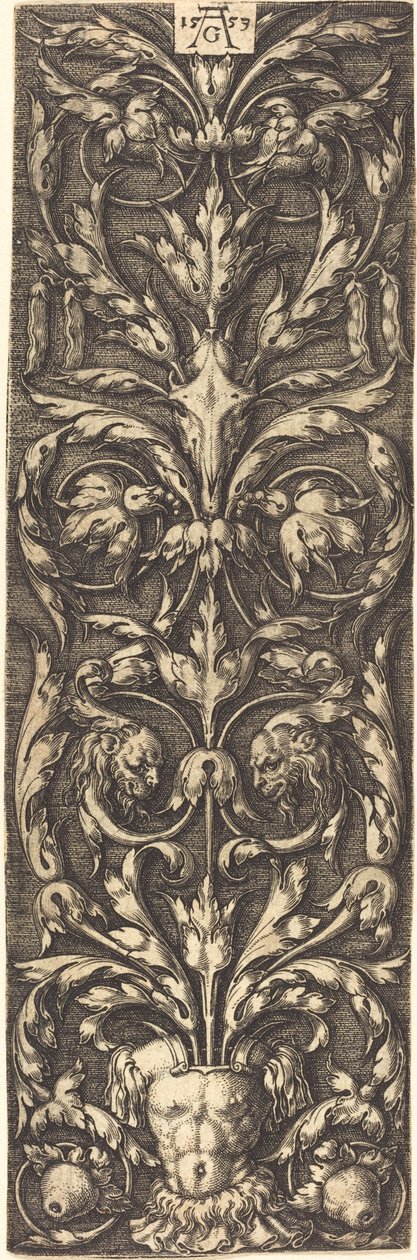 装饰品，1553年。 作者 海因里希·阿尔德勒弗（Heinrich Aldegrever）