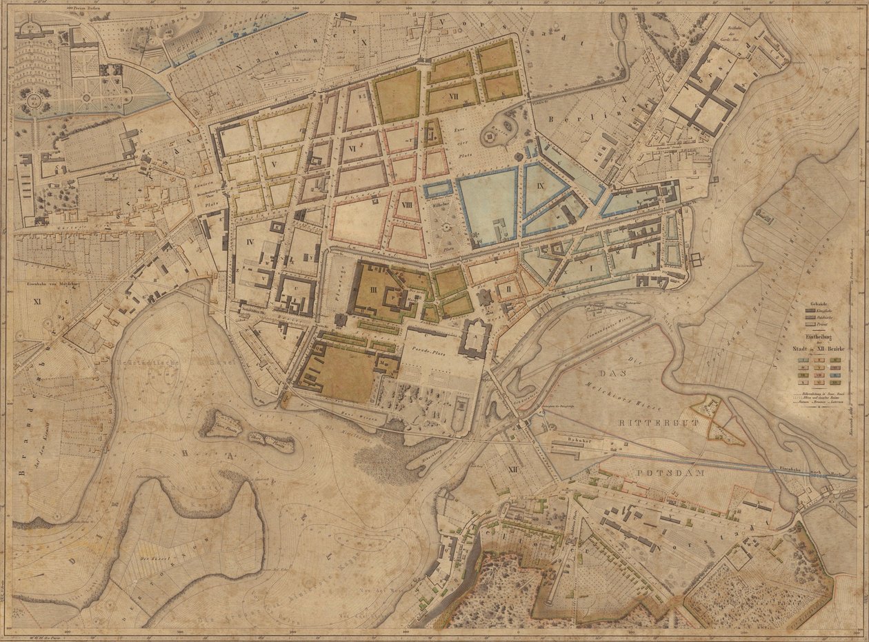 Berghaus Plan 无框 作者 海因里希·伯格豪斯（Heinrich Berghaus）