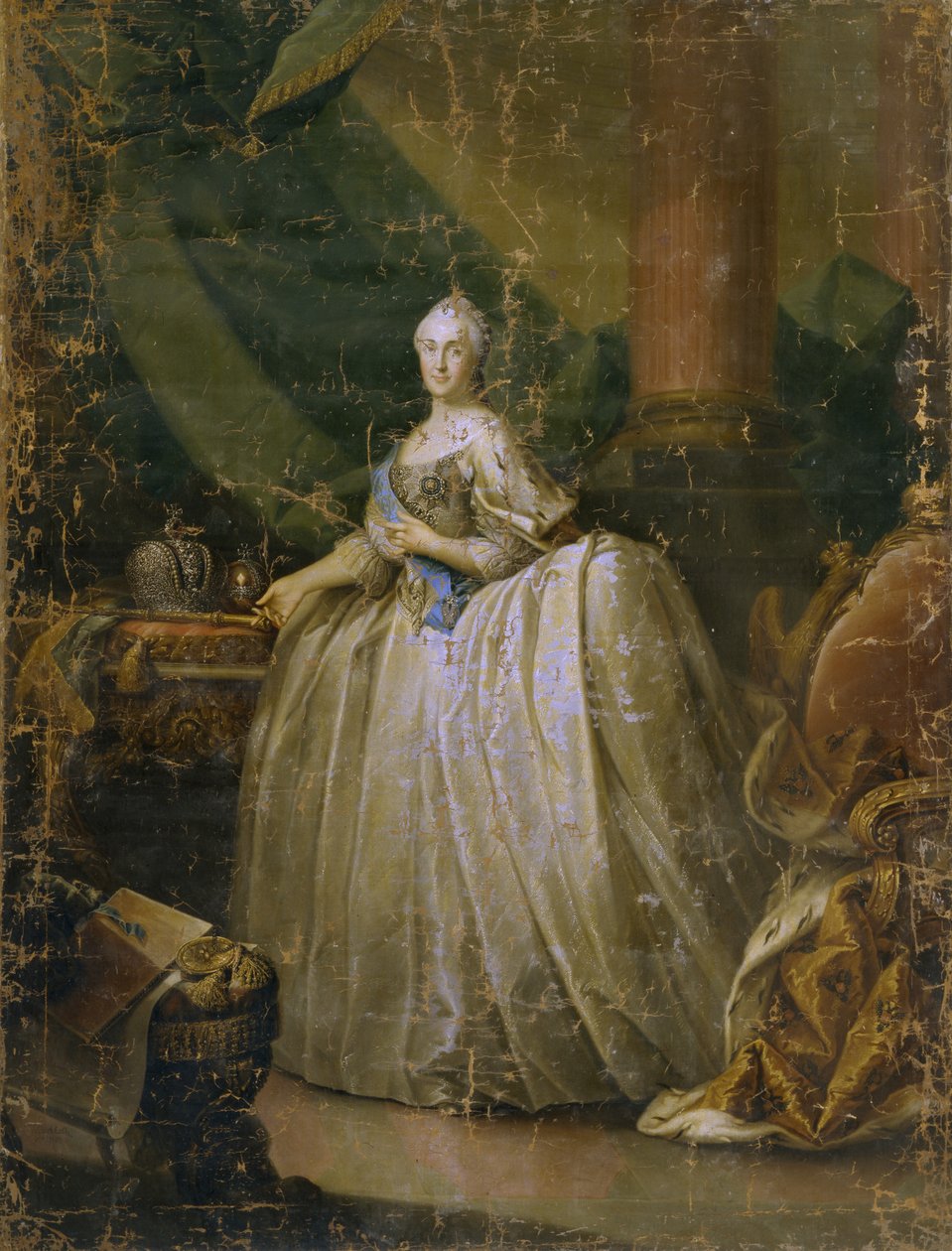 凯瑟琳二世女皇的肖像1729-1796，1765 作者 海因里希·布赫霍尔兹（Heinrich Buchholz）