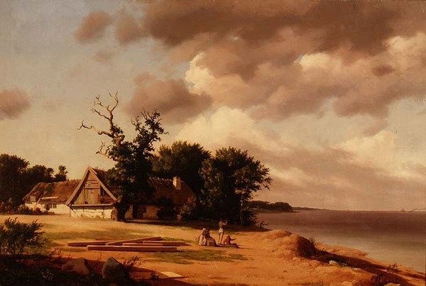 奥雷桑德的渔民 (d.1839) 作者 海因里希·邦岑（Heinrich Buntzen）