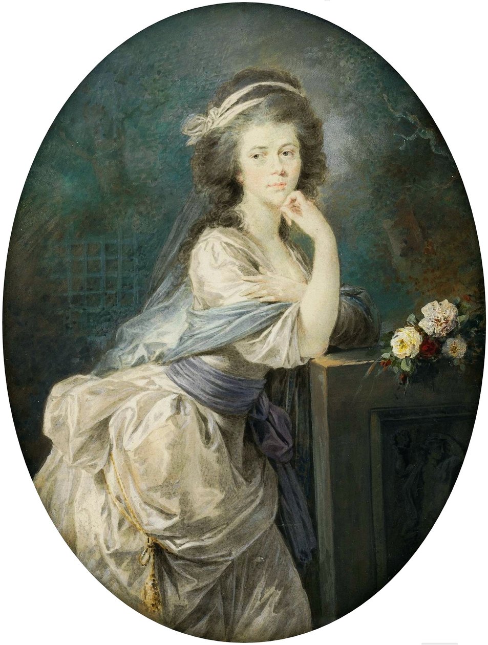 波兰语  Miniatura hrabiny von Clam und Gallas 冯-克拉姆-加拉斯伯爵夫人缩影。 作者 海因里希·福格