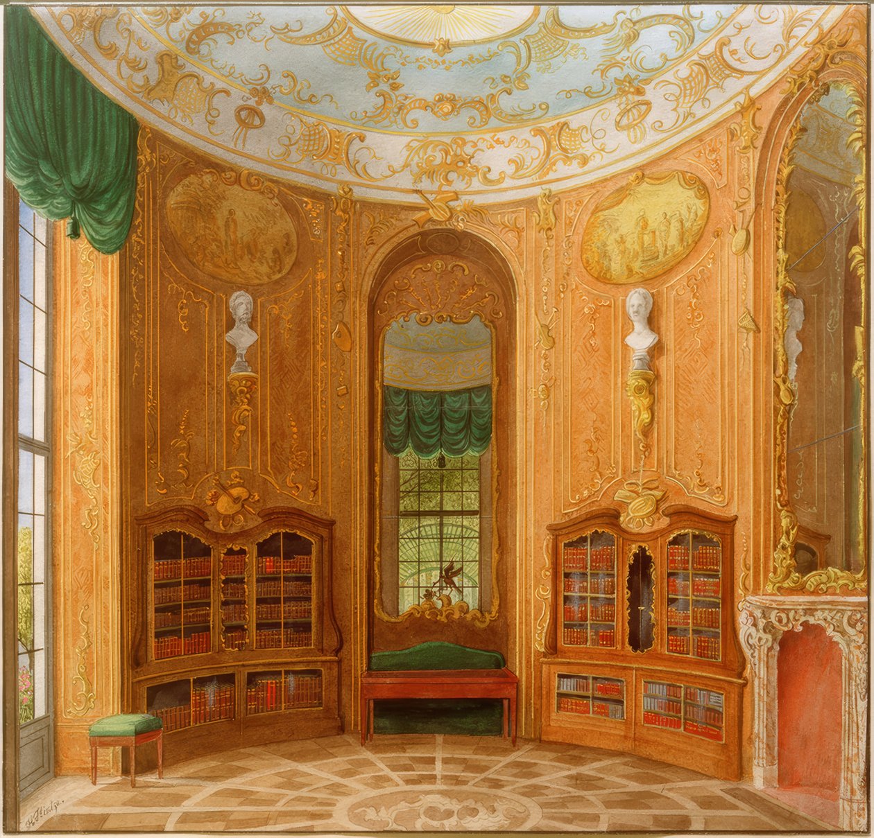 Bibliothek Schloss Sanssouci 作者 海因里希·欣茨