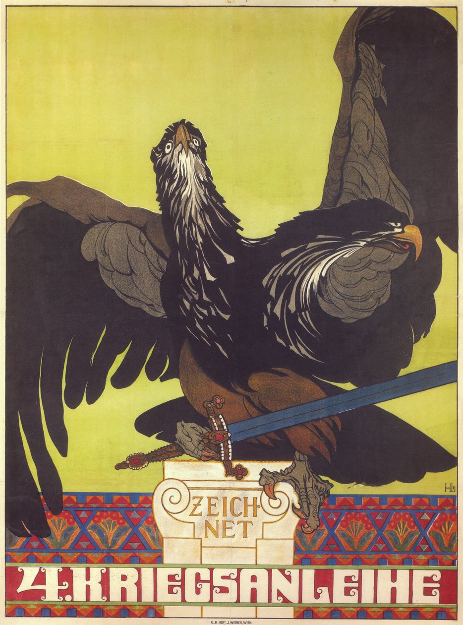 订阅第四次战争贷款，1916年 作者 海因里希·莱夫勒（Heinrich Lefler）