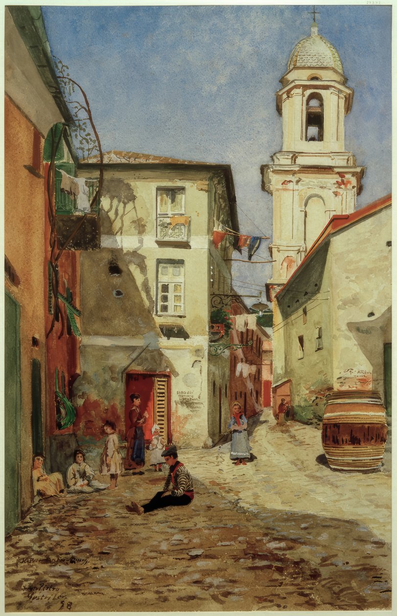 H.Petersen-Flensburg，在塞斯特里莱万泰街 作者 海因里希·彼得森·弗伦斯堡