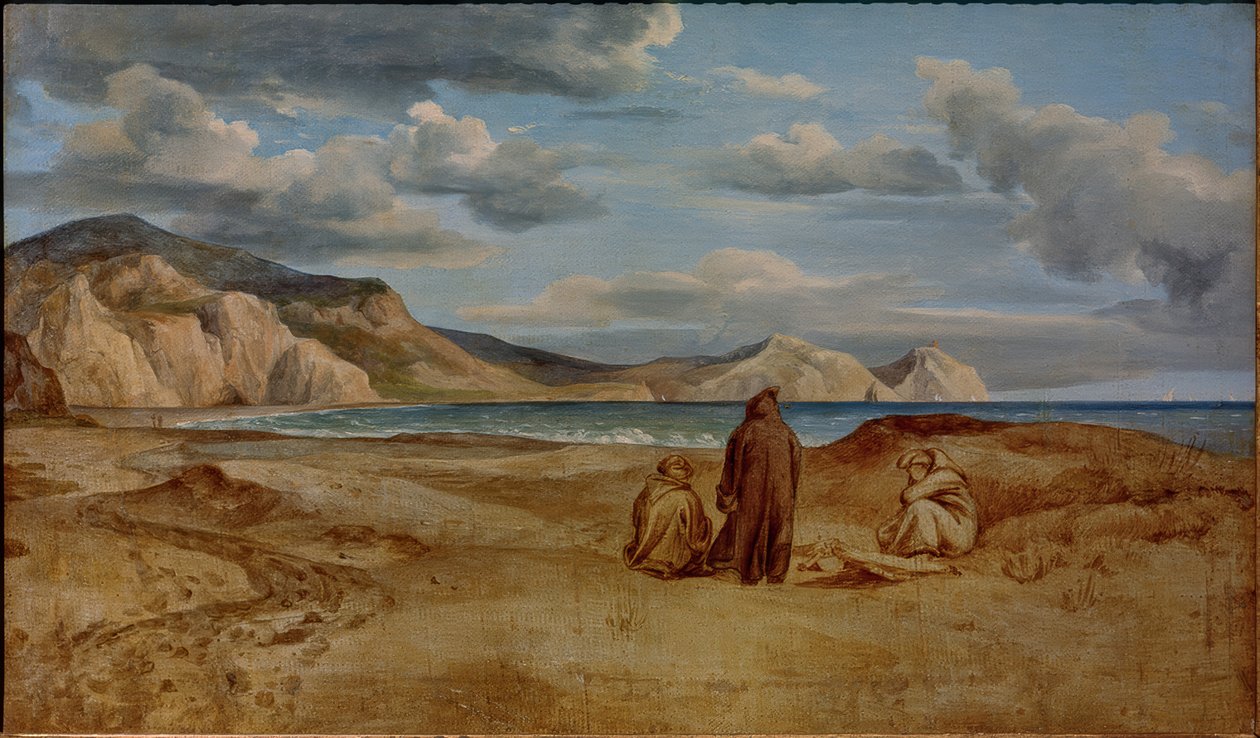 西西里岛奥兰多角的海洋海岸 作者 海因里希·莱因霍尔德（Heinrich Reinhold）