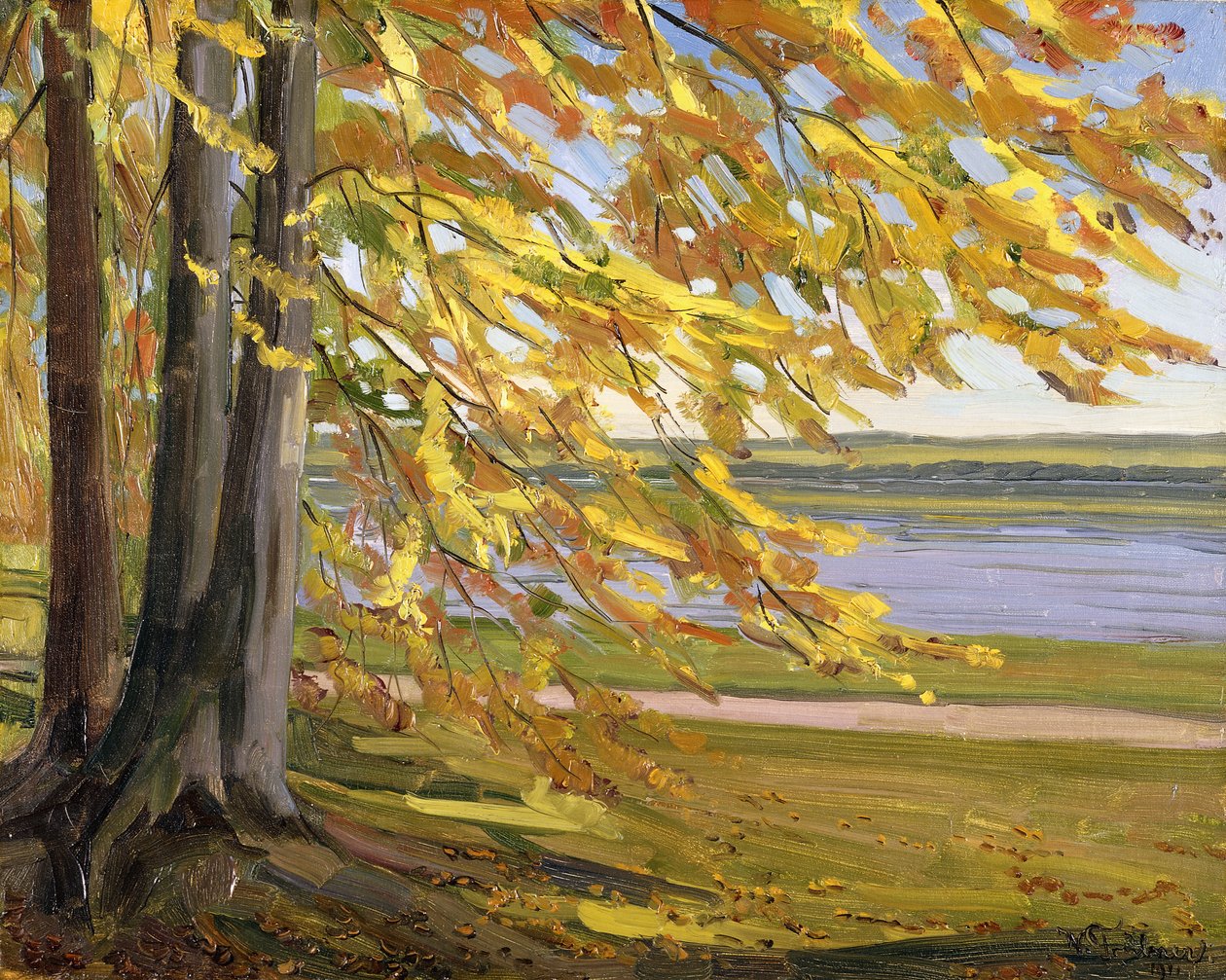 施塔恩贝格湖;斯塔恩伯格湖（Starnberger See），1911年 作者 海因里希·威廉·特鲁伯纳