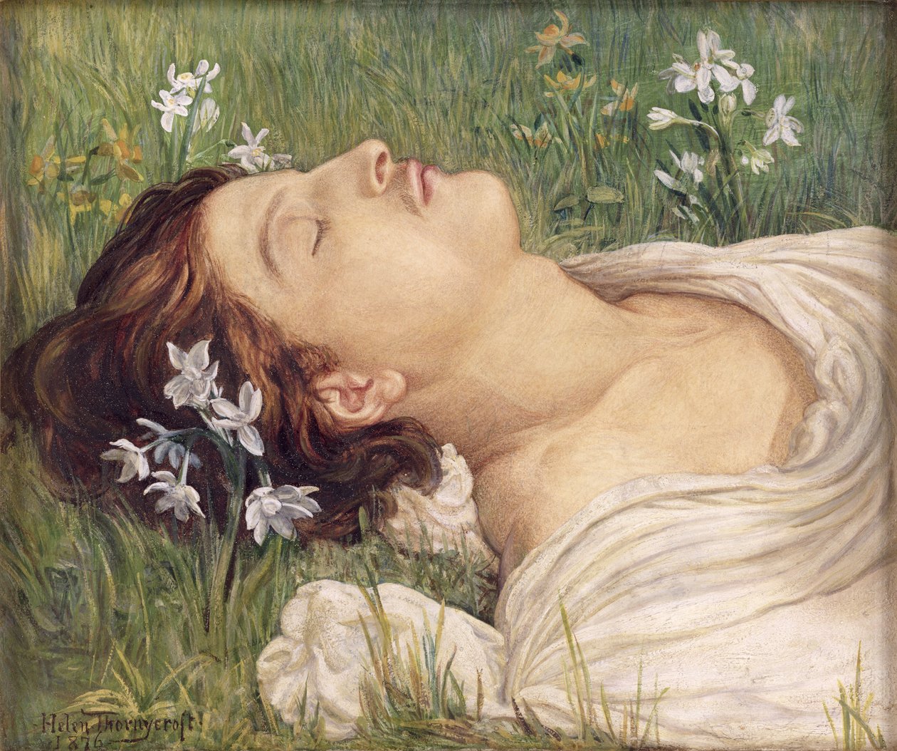 水仙，1876年 作者 海伦·桑尼克罗夫特（Helen Thornycroft）