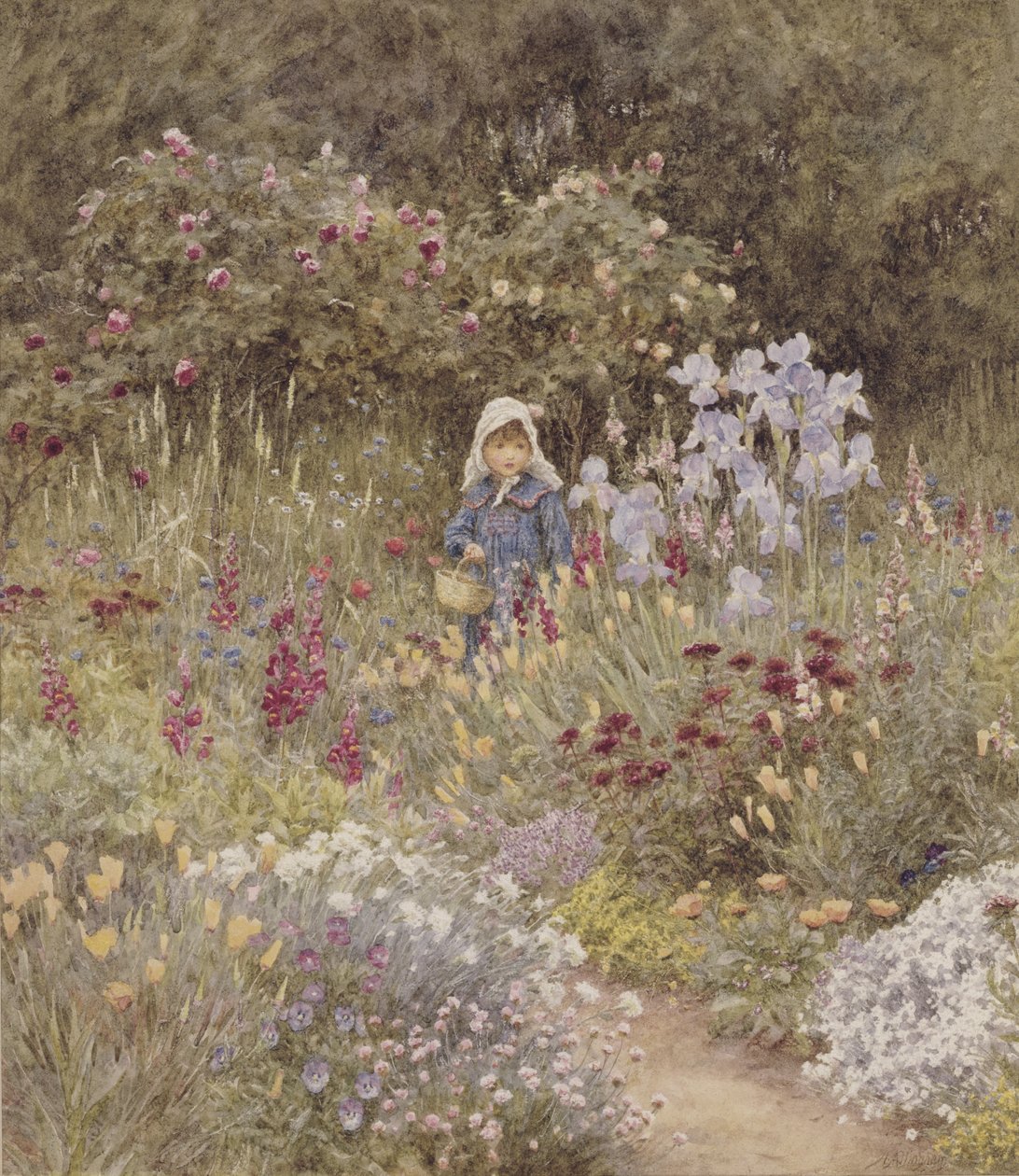 Minna，Marcus Huish，酒吧对Happy England的插图。作者：A＆C Black，1904（wc） 作者 海伦阿灵厄姆