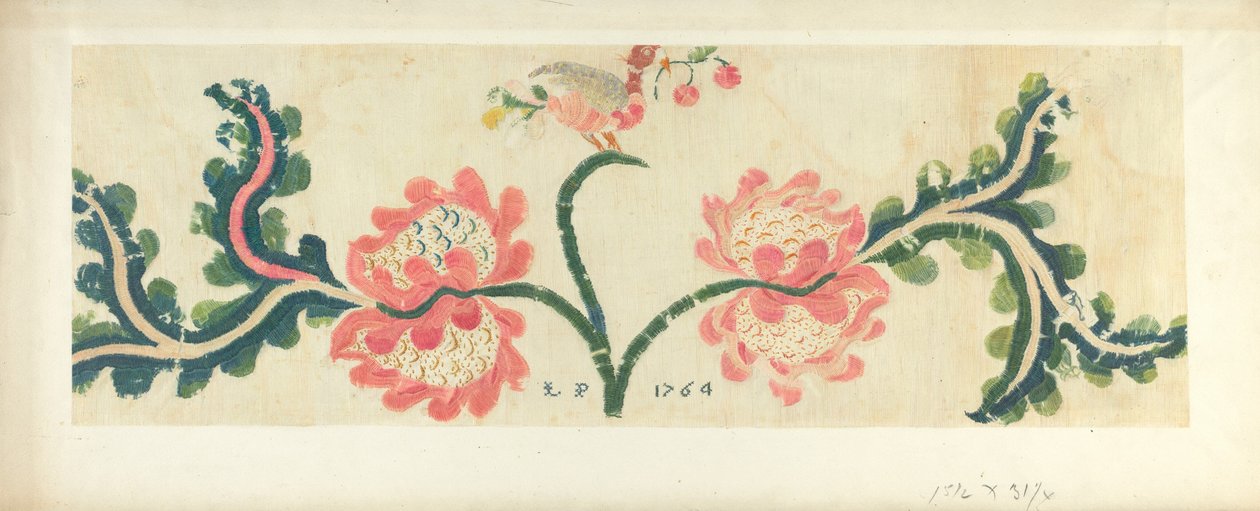 羊毛毡床挂件，约1938年。 作者 海伦·E·吉尔曼