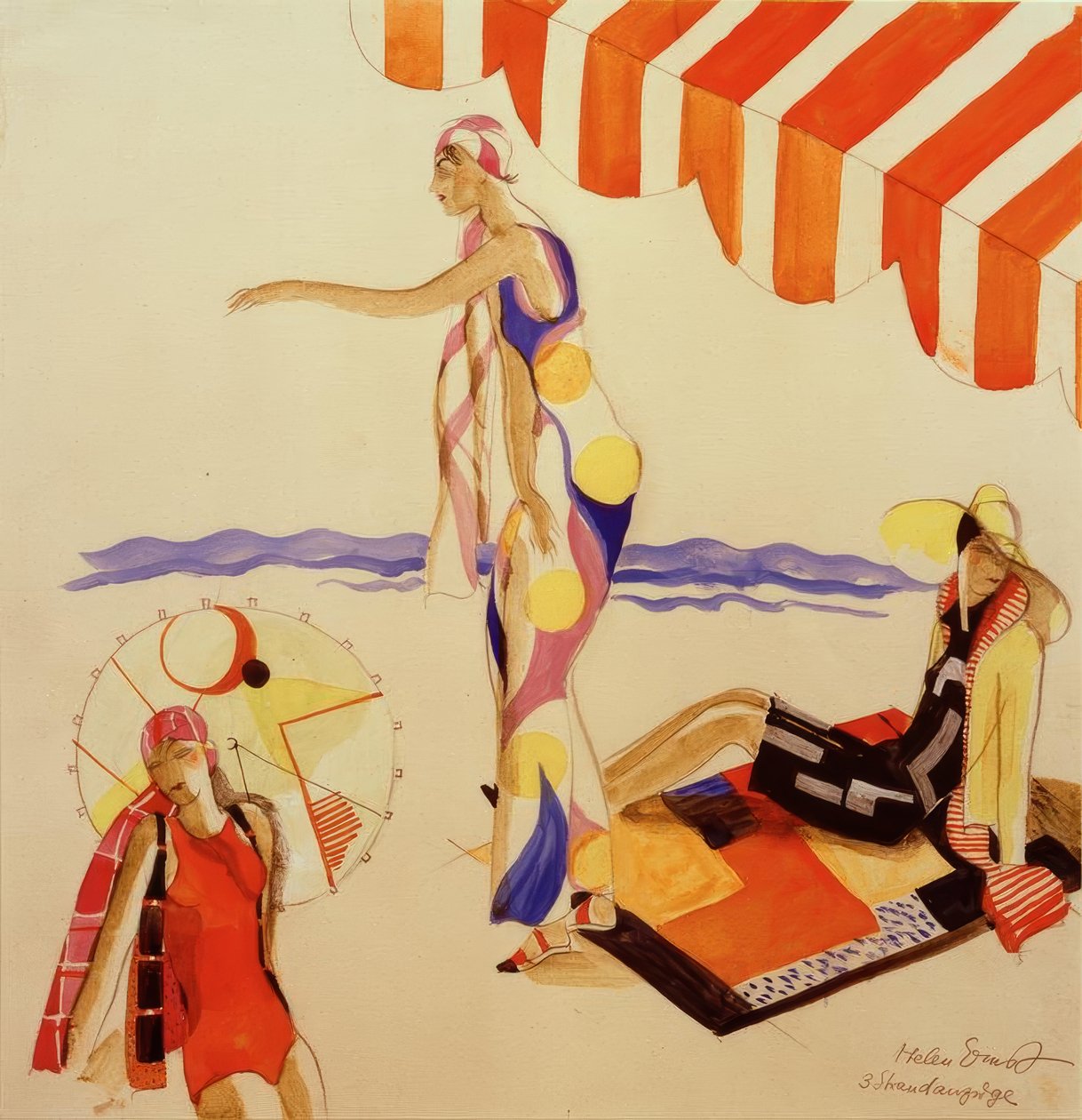 1928年左右的沙滩装 作者 海伦·恩斯特