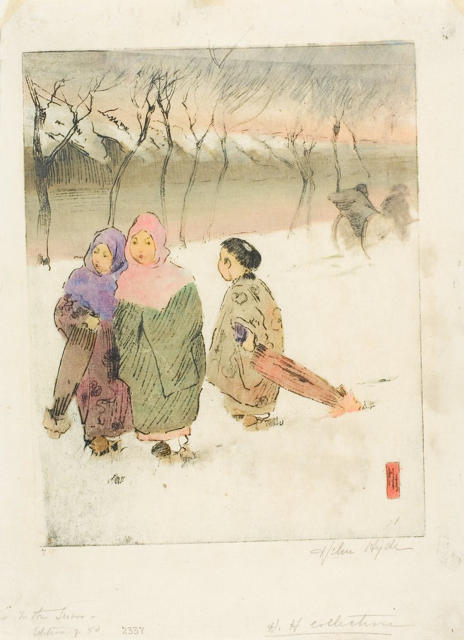东京雪中 作者 海伦·海德（Helen Hyde）