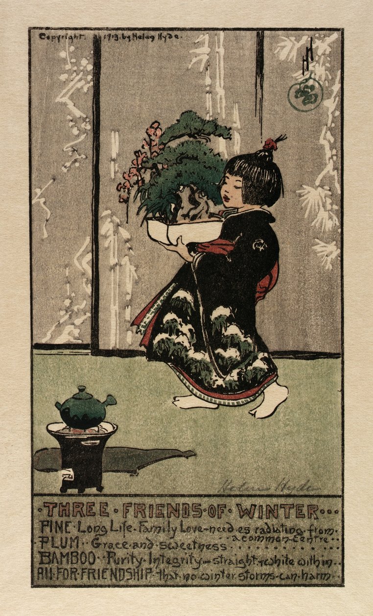 冬日三友 作者 海伦·海德（Helen Hyde）