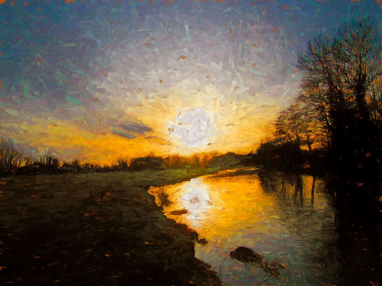 Burnished river, 2018 作者 海伦·怀特