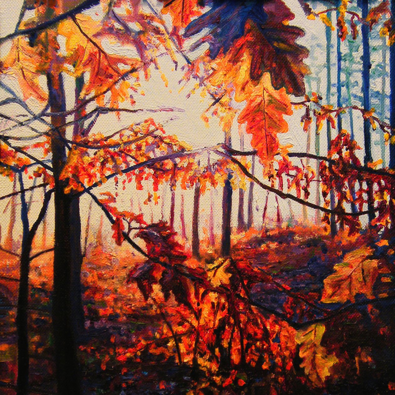 铜树林》，2009 年（布面油画） 作者 海伦·怀特
