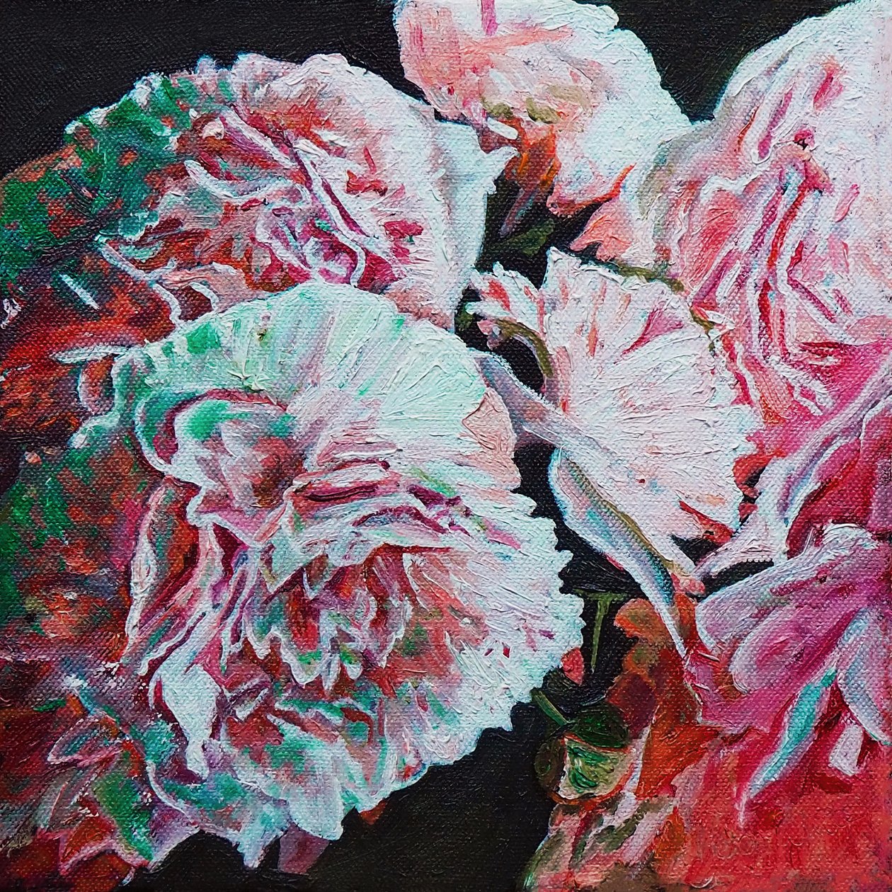 牡丹，2010 年（布面油画） 作者 海伦·怀特