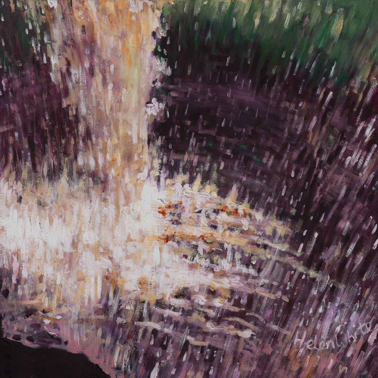 瀑布II，2016， 作者 海伦·怀特