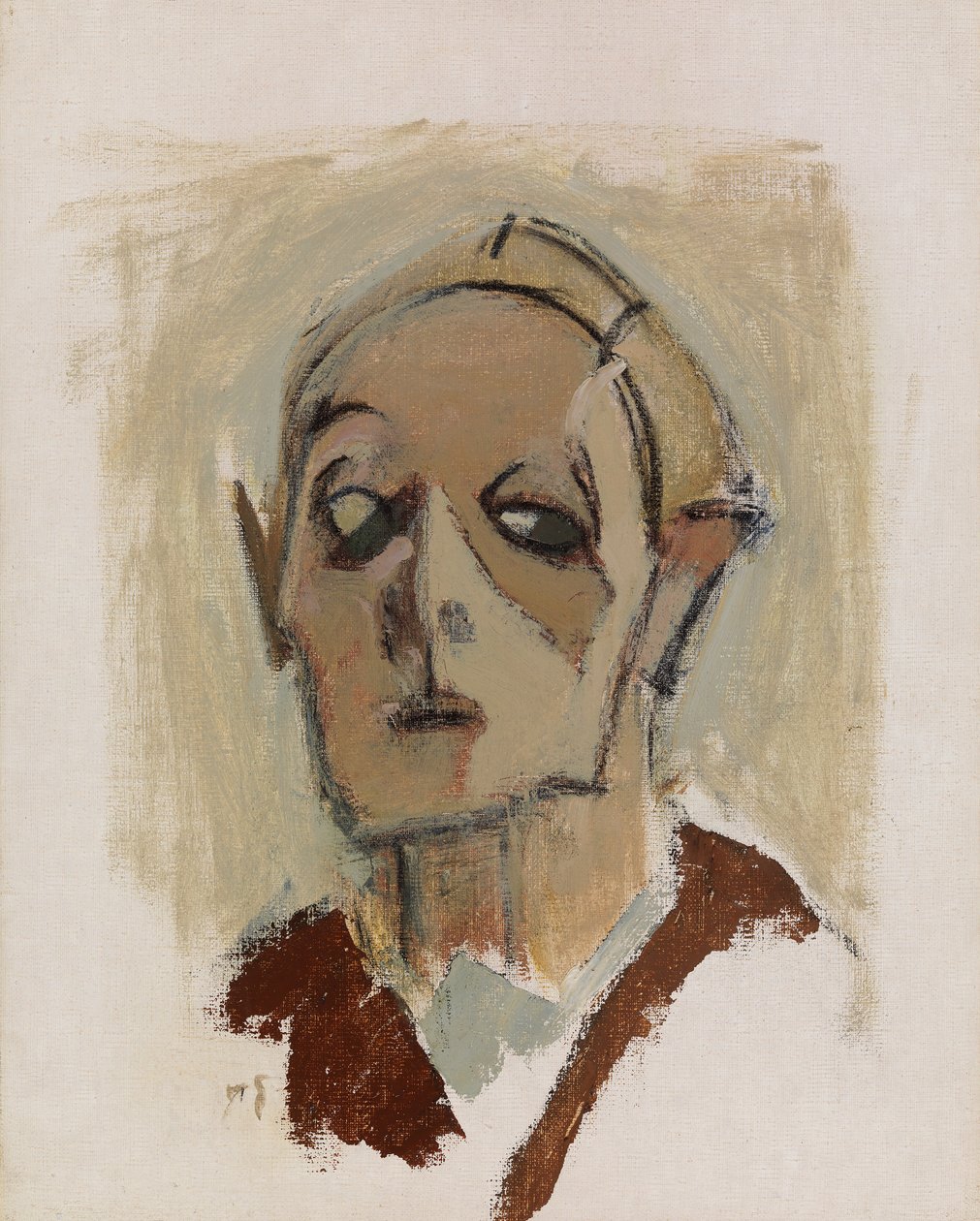 自画像》，1945年。 作者 海伦·谢尔夫贝克